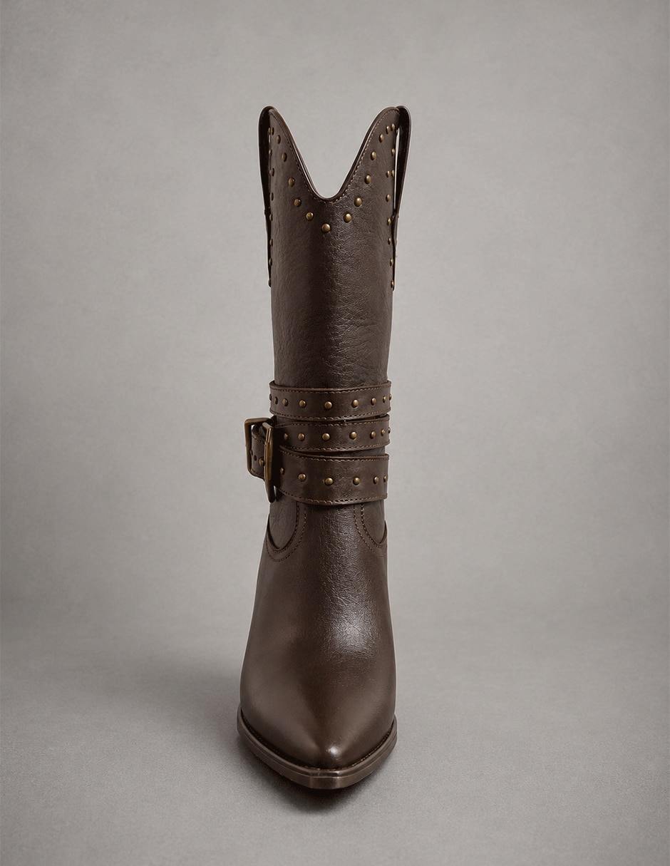 Bota Media pierna de Piel para mujer 3