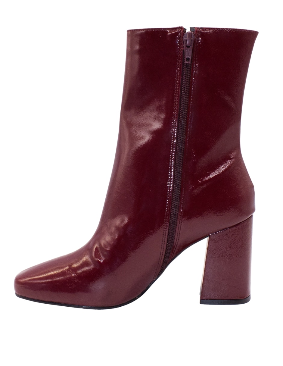 Botín Arriba del tobillo BOTINES de Charol sintético para mujer 4