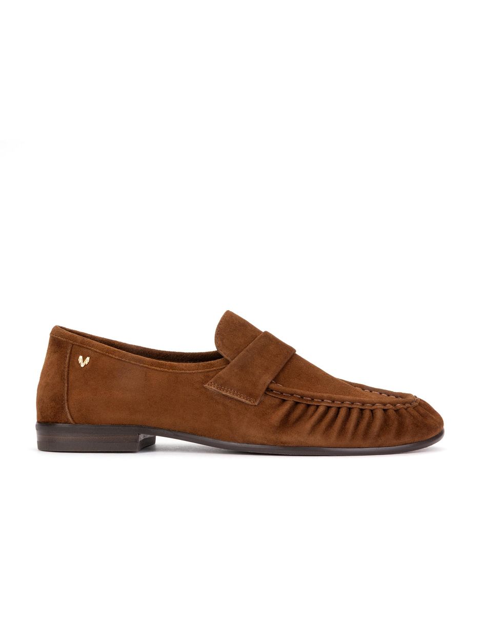 Mocasín de piel para mujer