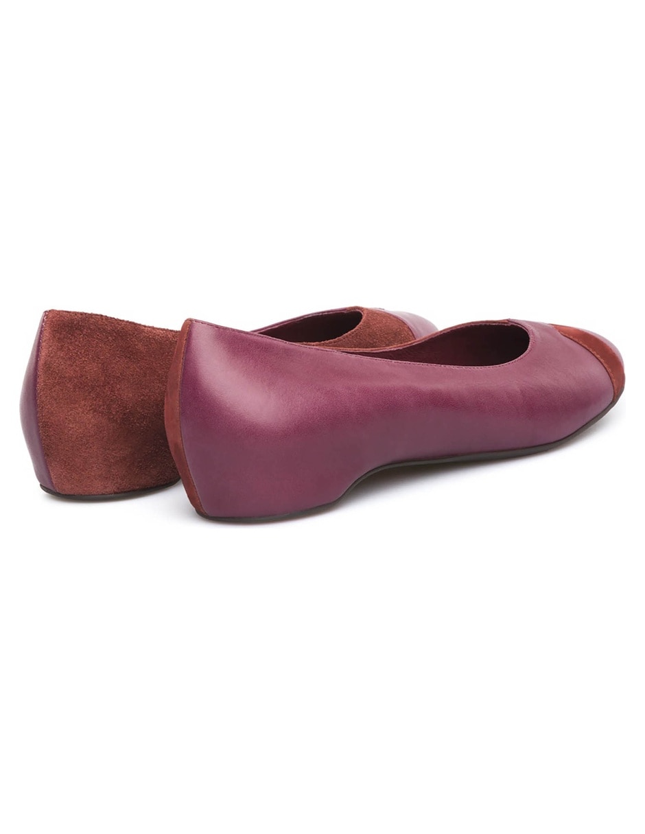 Balerina tws de piel para mujer 4