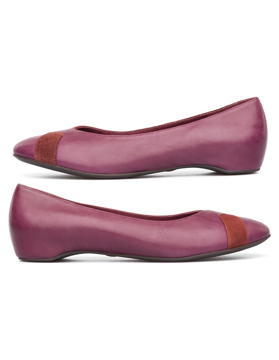 Balerina tws de piel para mujer 6