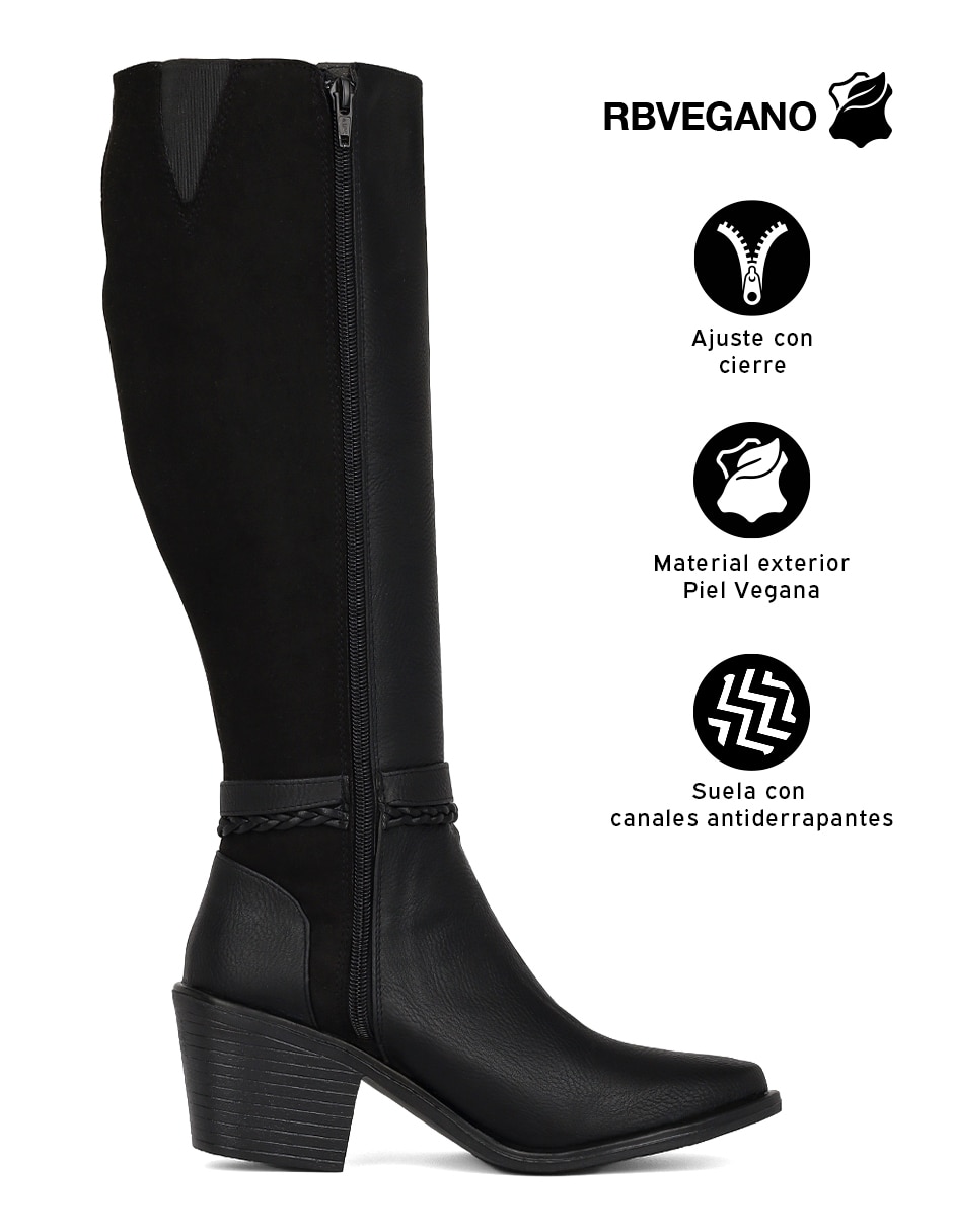 Bota Abajo de la rodilla RBCONFORTEC de Piel vegana para mujer 6