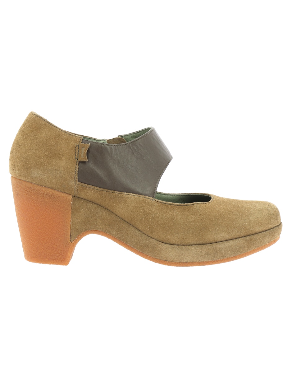 Zapatilla de piel tiramisu 2