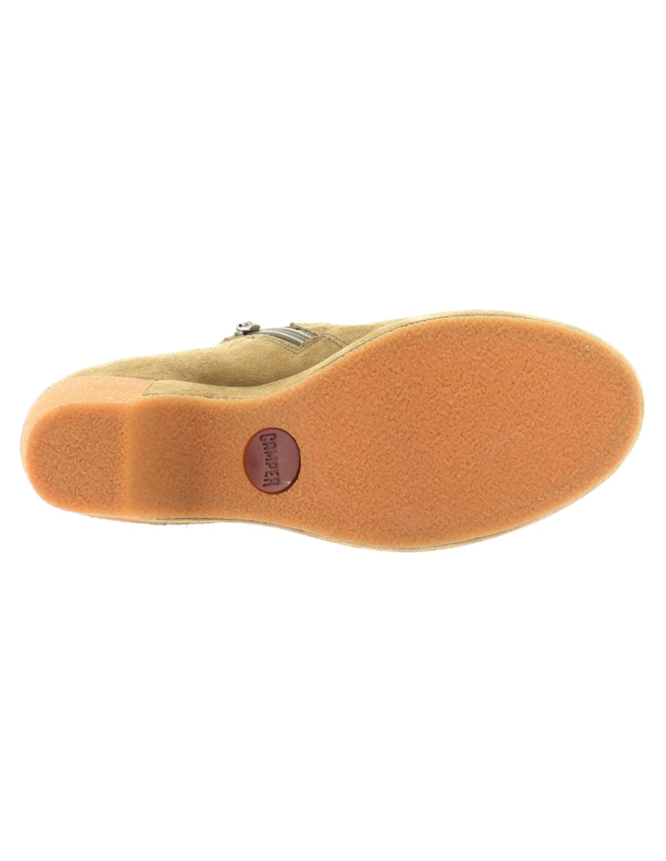 Zapatilla de piel tiramisu 5