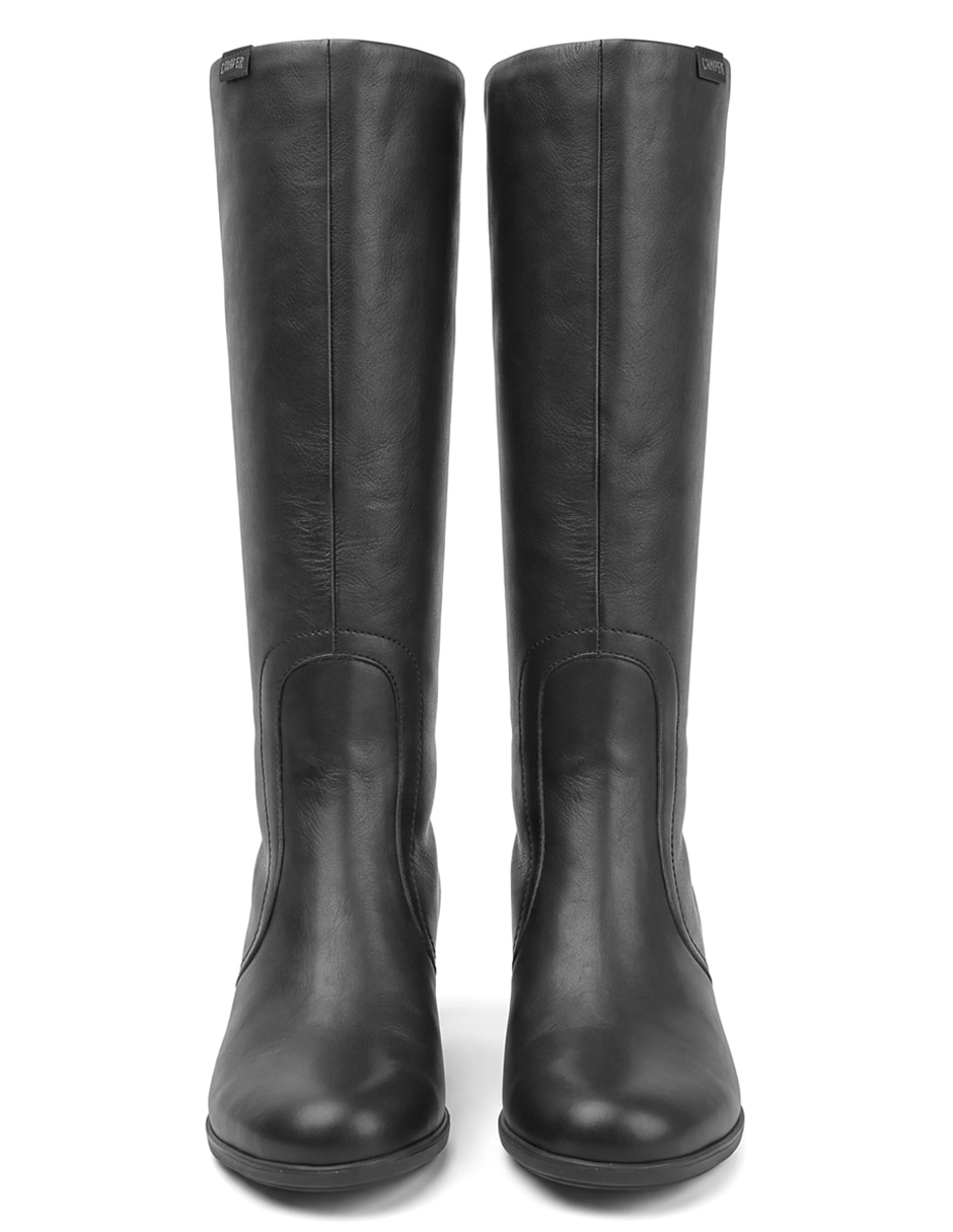 Bota abajo de la rodilla agatha de piel para mujer 4