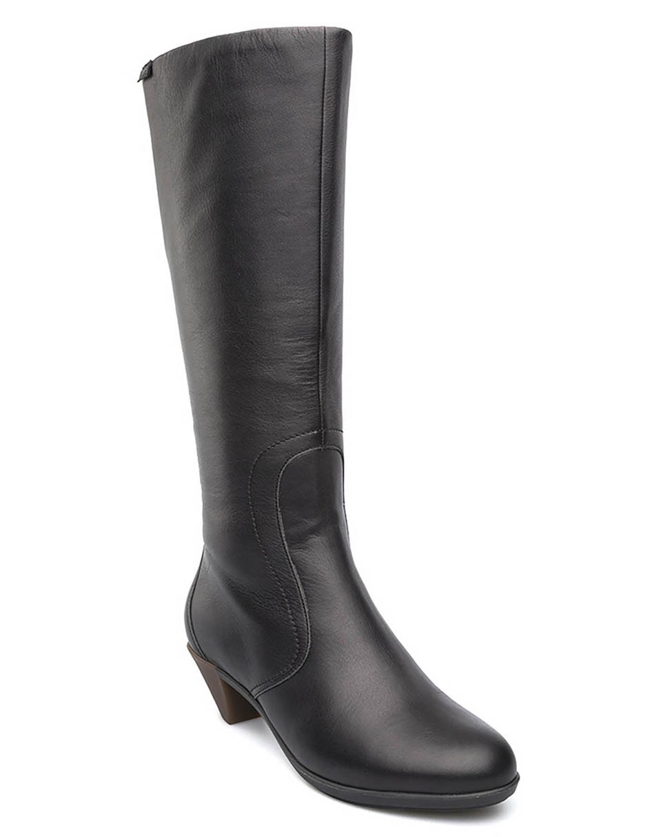 Bota abajo de la rodilla agatha de piel para mujer 6