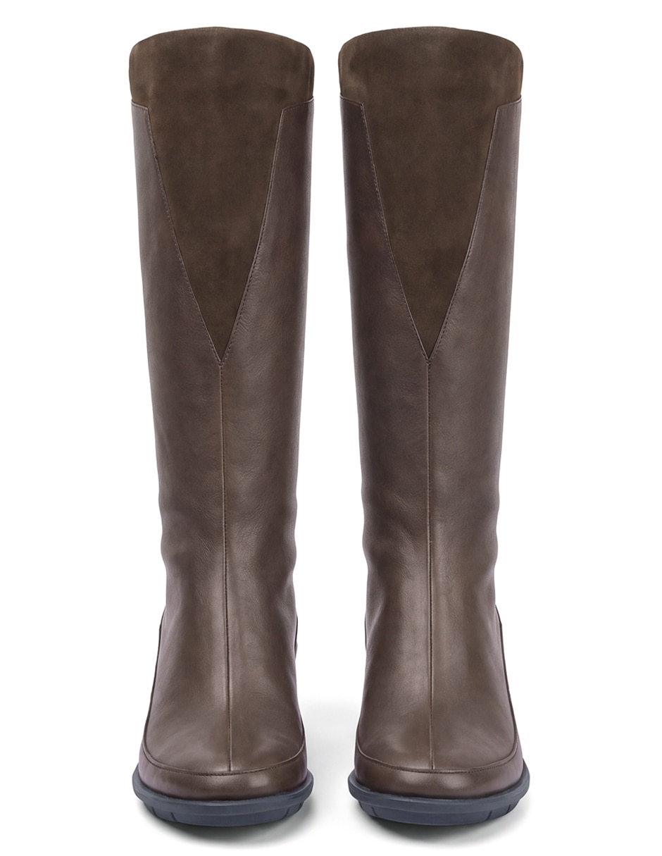 Bota abajo de la rodilla filippa low de piel para mujer 3