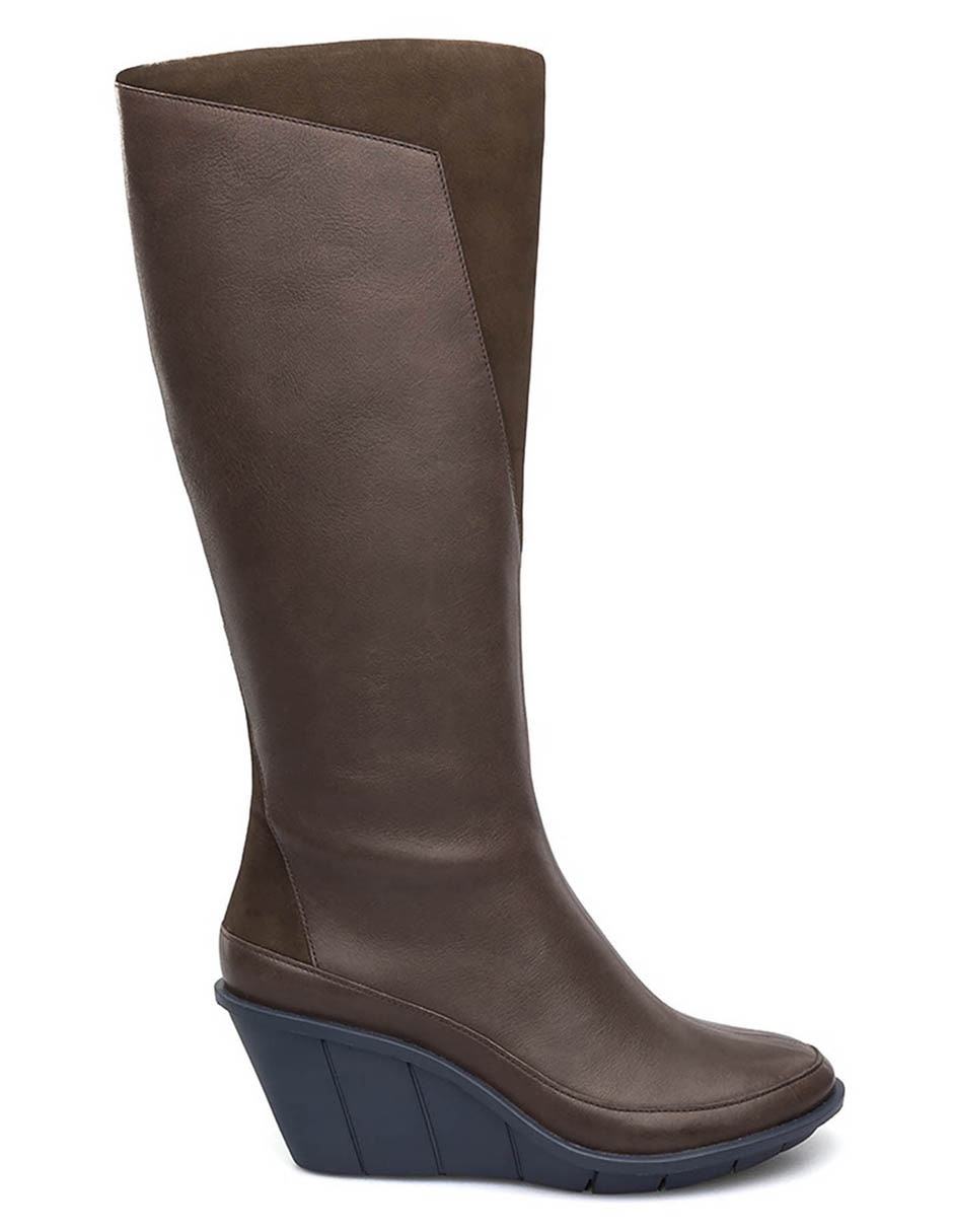 Bota abajo de la rodilla filippa low de piel para mujer 4