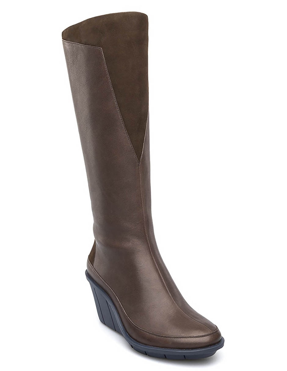 Bota abajo de la rodilla filippa low de piel para mujer 5