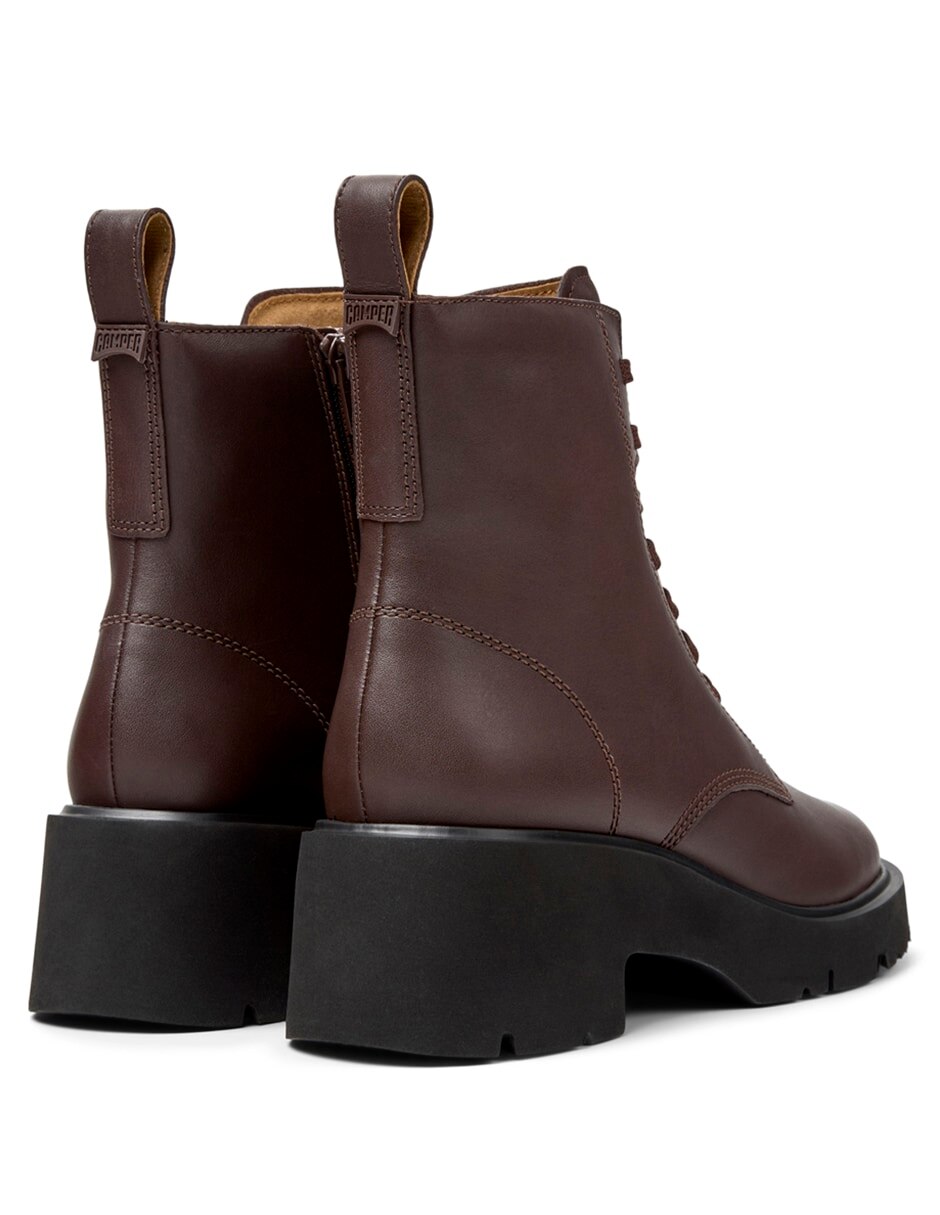 Bota arriba del tobillo milah de piel para mujer 4