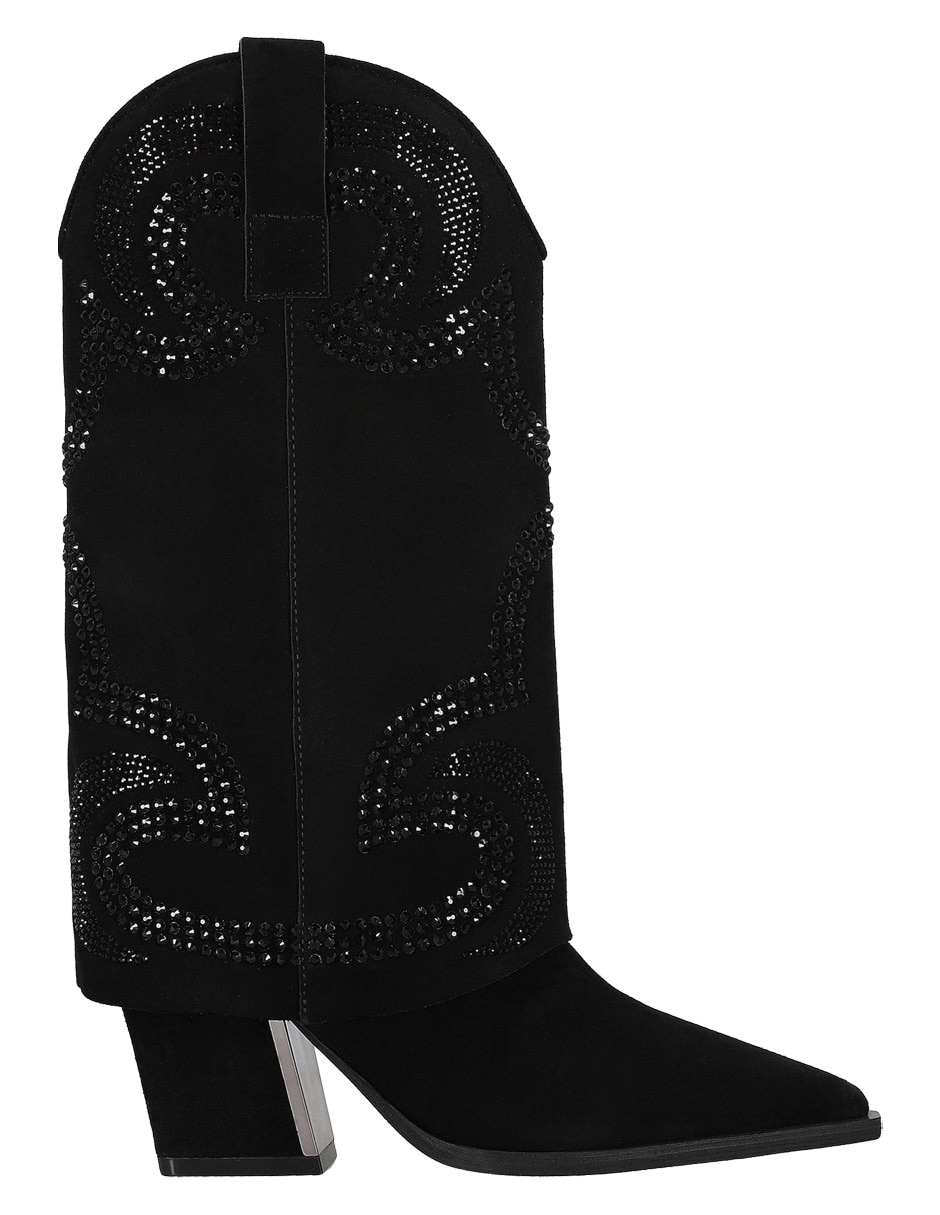 Bota media pierna de piel para mujer 6