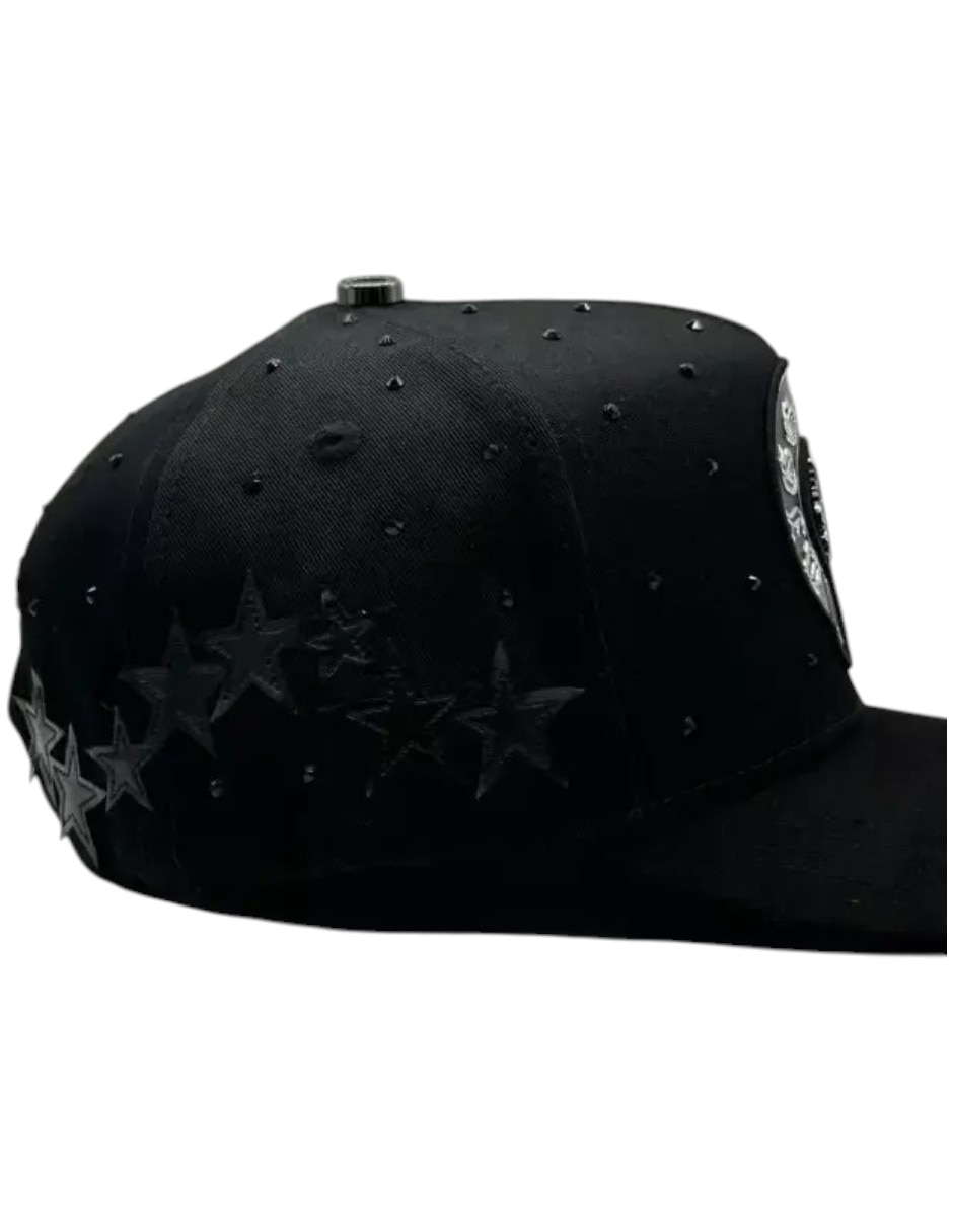Gorra visera curva snapback casual Big Boss Deluxe Black para hombre
