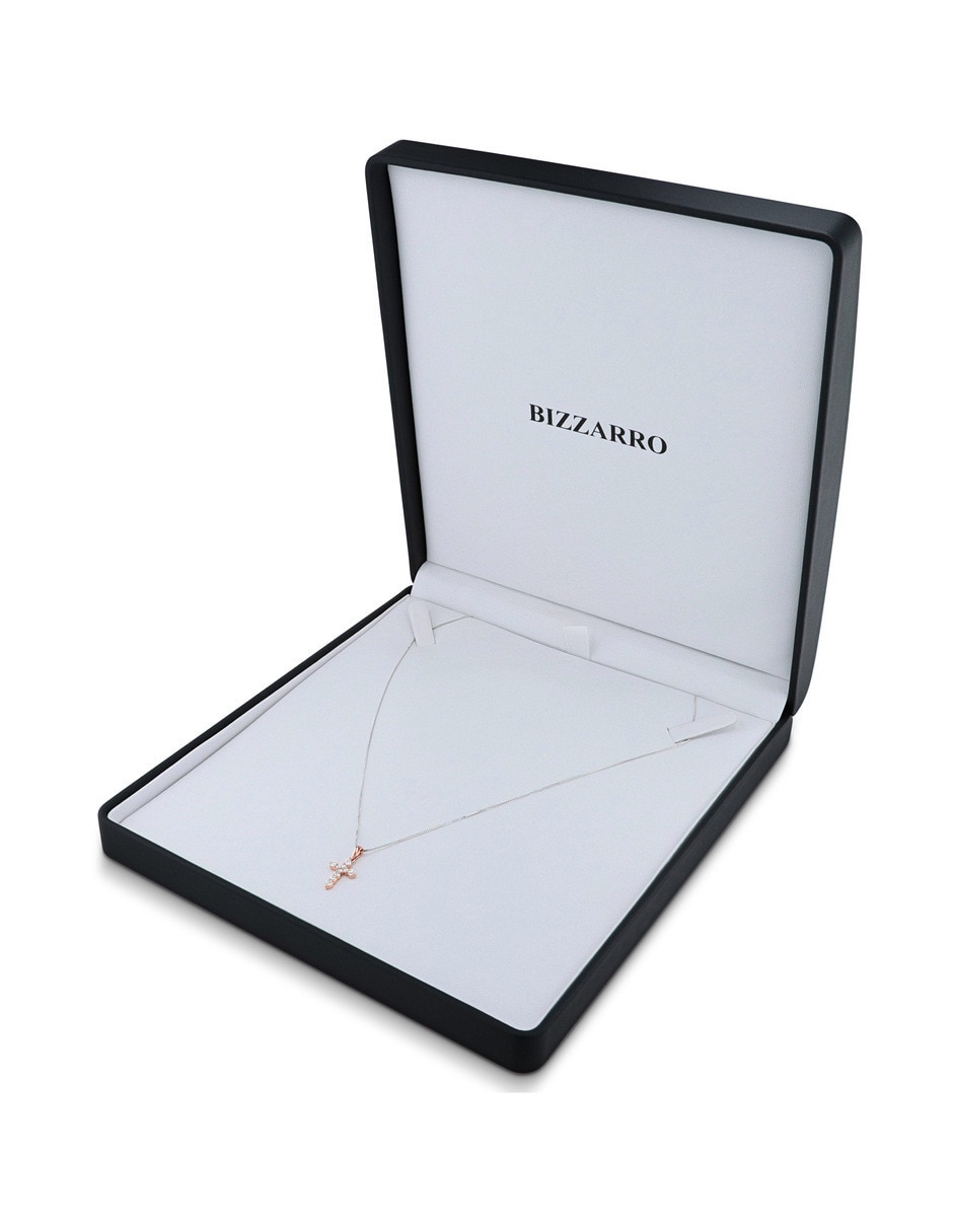 Dije de cruz de oro rosa 14 K 2